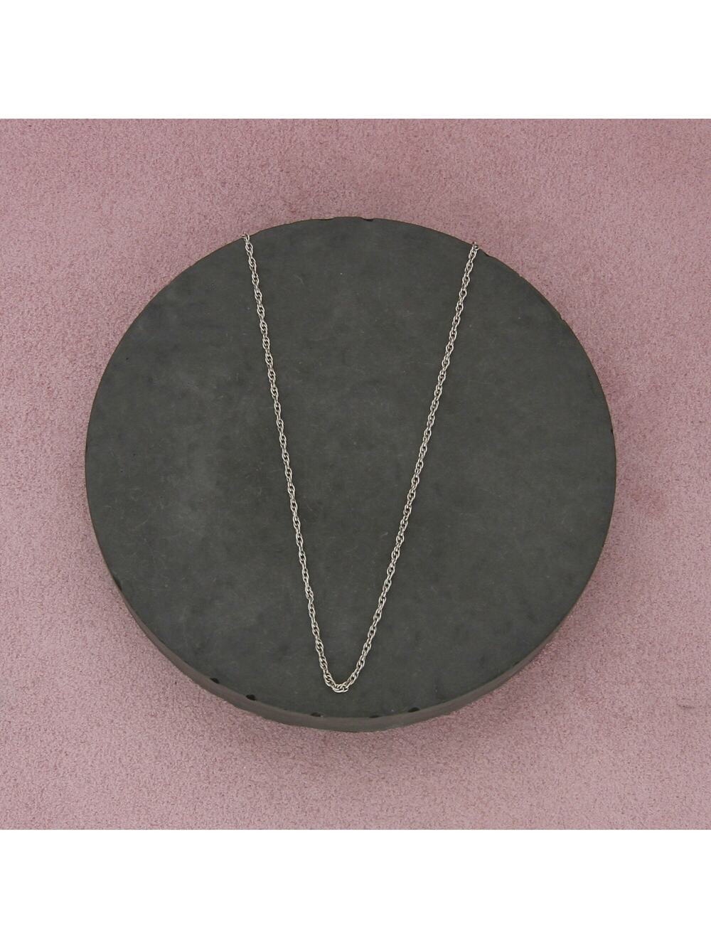sterling silver 1mm prince of wales chain necklace size 24.5in